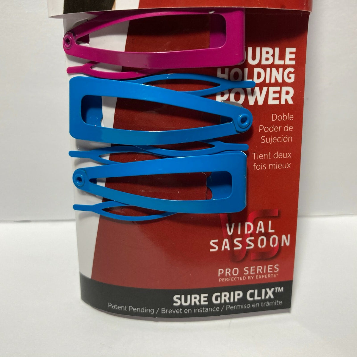 4) Vidal Sassoon Comb Teeth Secure Hold Sure Grip Clix Hair Clips