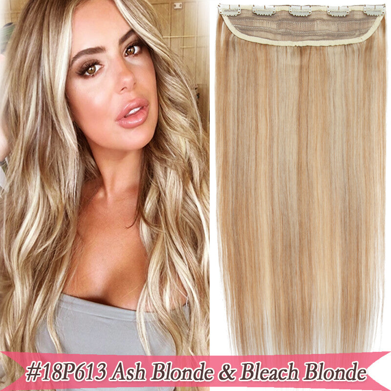 Remy Human Hair Clip-In Extensions 3/4 Full Head Natural Styles 16-20 Inches