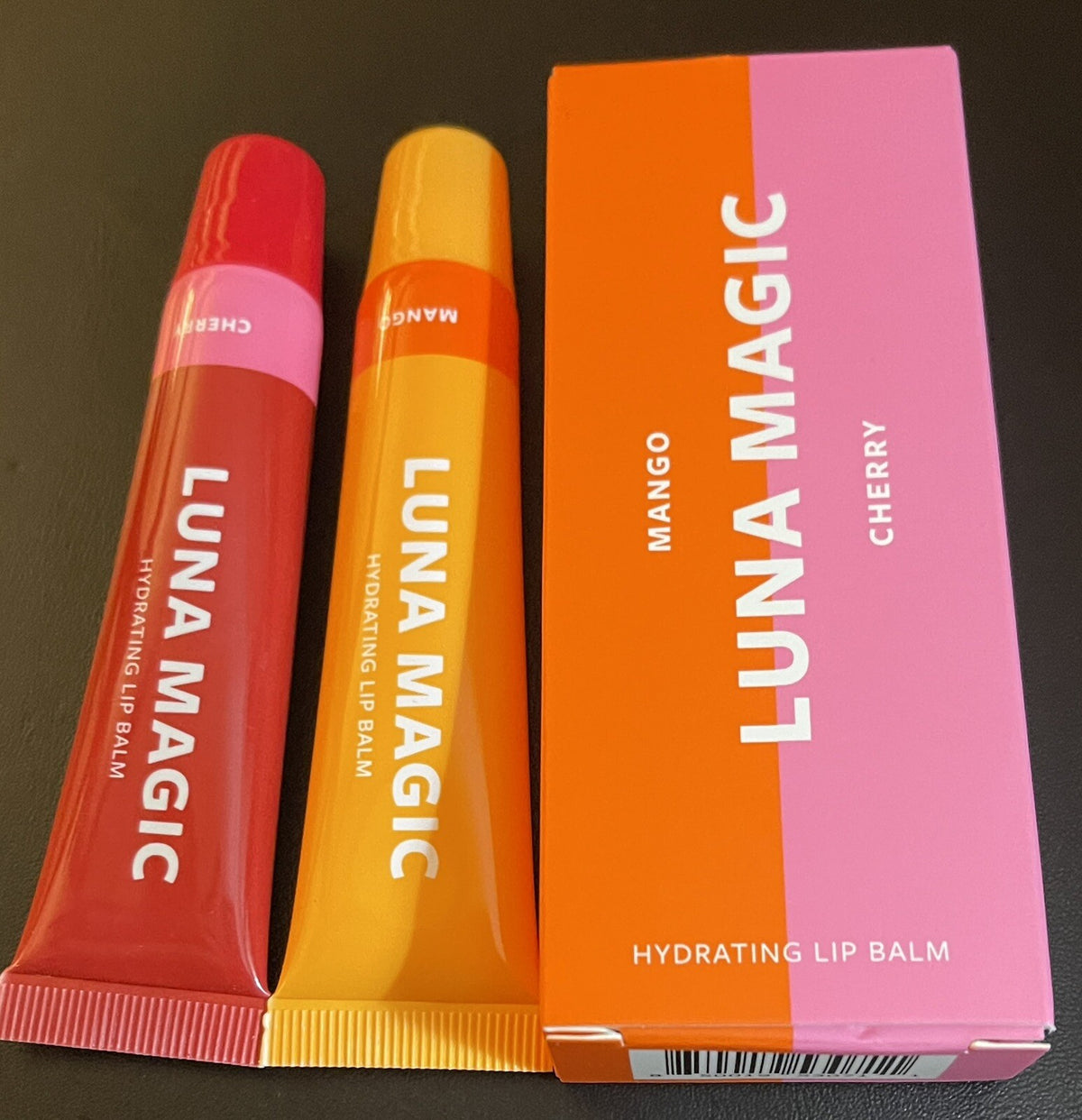 Hydrating Lip Balm Set - Mango & Cherry with Vitamin E - 2 Pack