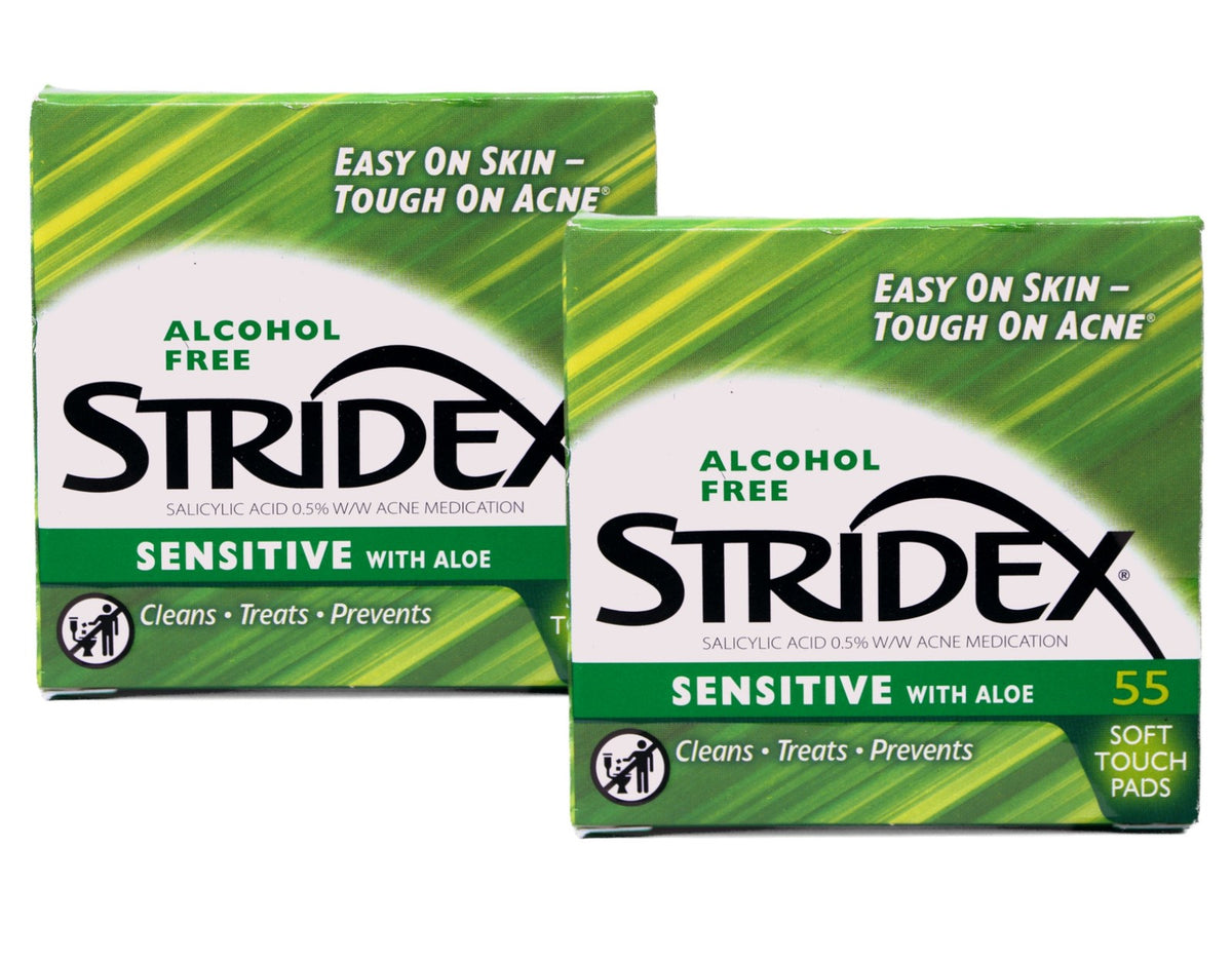 Sensitive Acne Face Pads with Aloe - 55 Count, Pack of 2