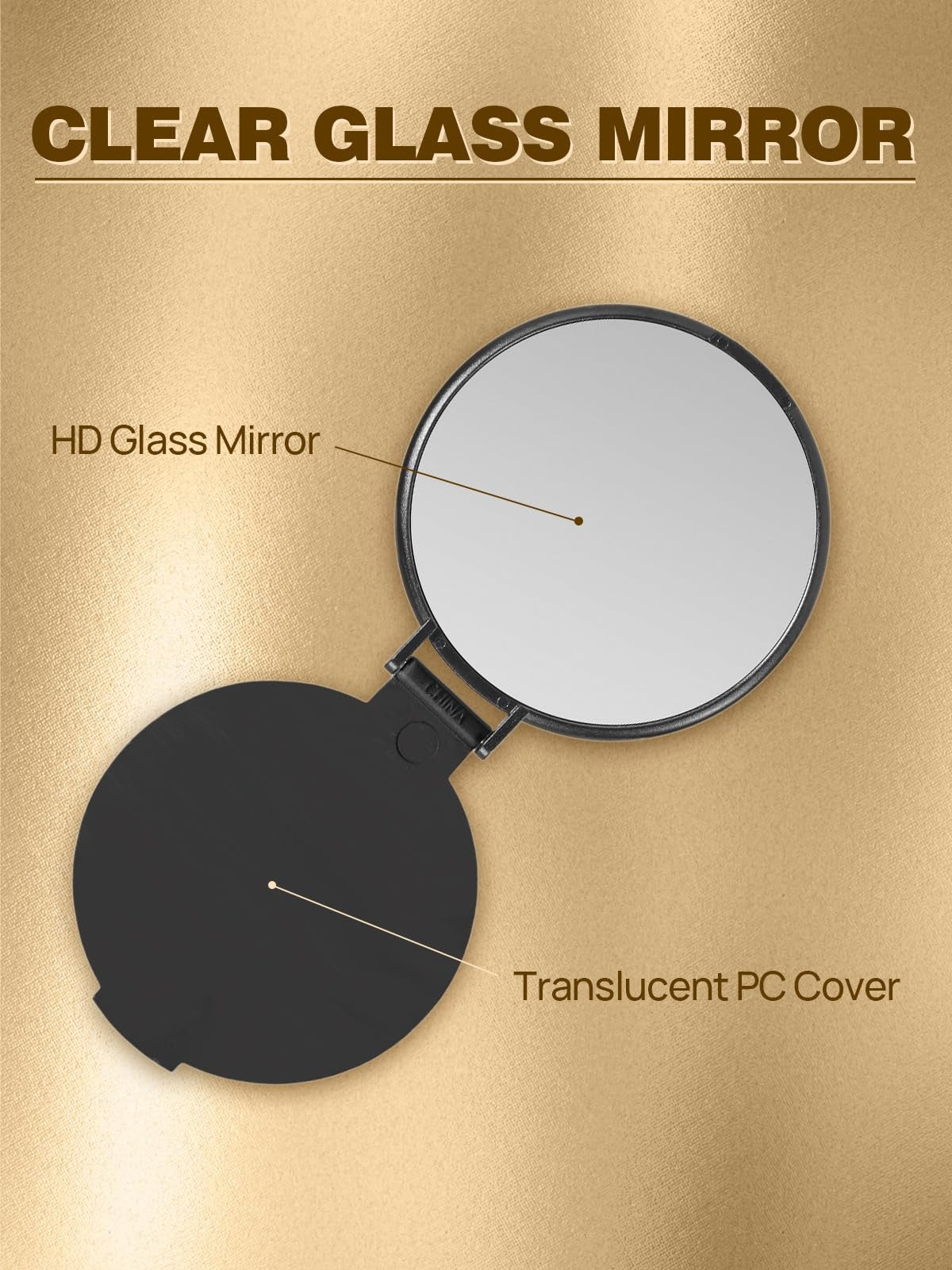 12-Pack Compact Pocket Makeup Mirrors for Travel and Purse
