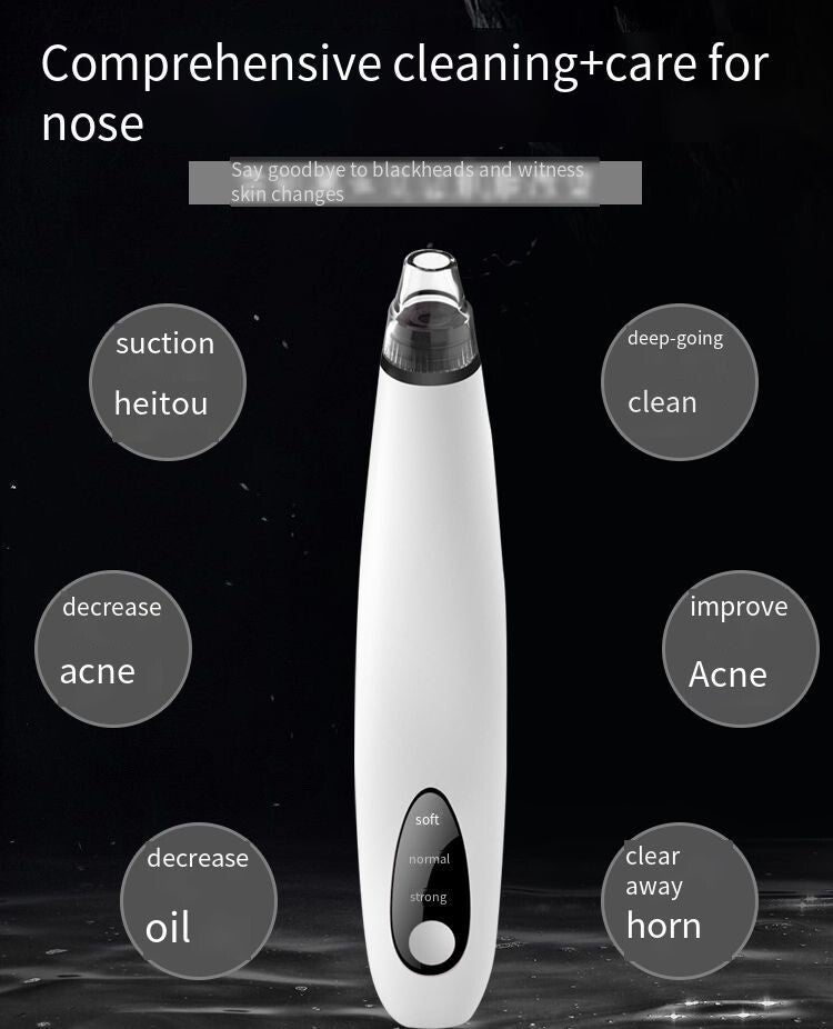 Electric Blackhead Remover Vacuum Facial Pore Cleaner with Adjustable Suction