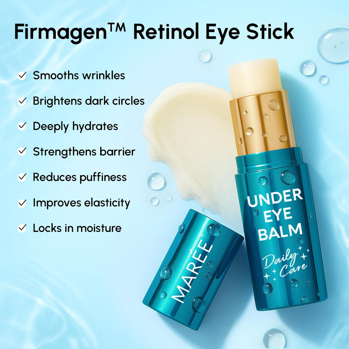 Under Eye Balm Stick with Retinol & Ceramide - Hydrating Anti-Wrinkle Skincare
