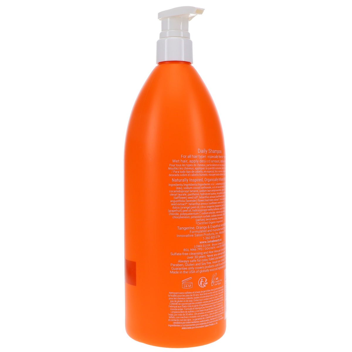 Loma Daily Shampoo 33.8 oz - All Hair Types, Nourishing Hair Care