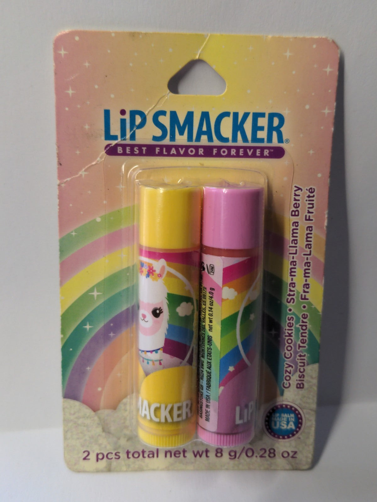 Lip Balm Set - Carved Llama Berry Flavors, Lot of 2, Best Flavor Forever