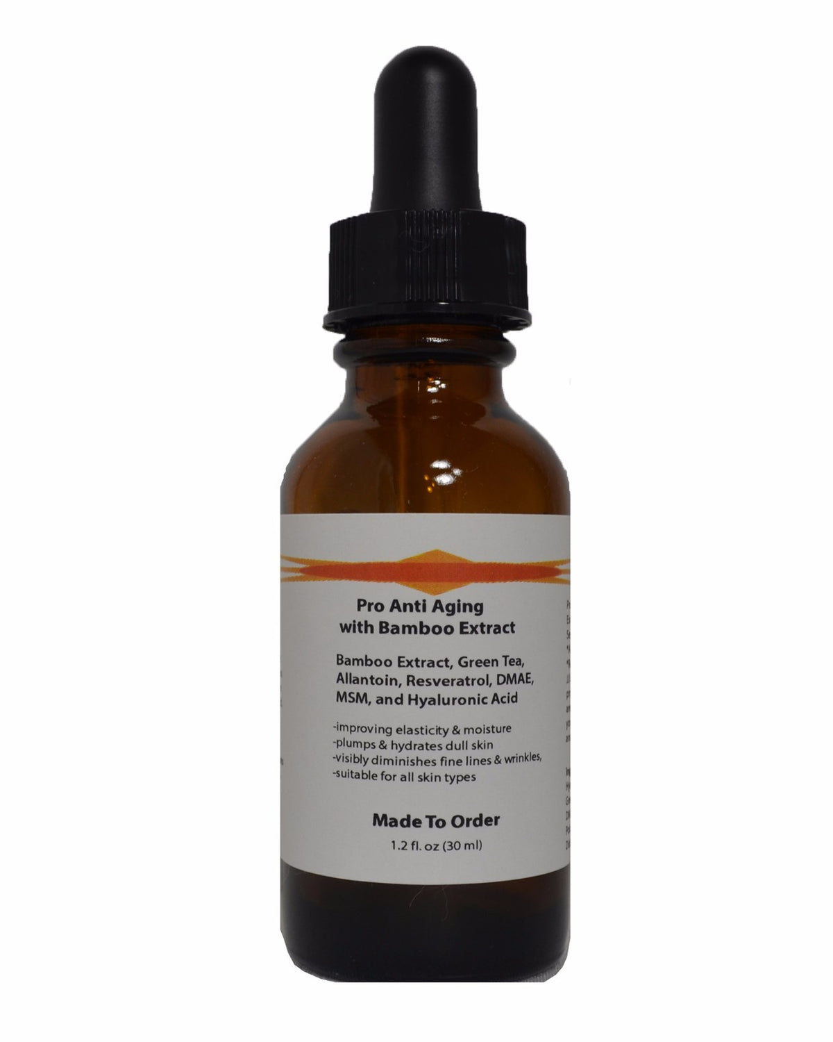 Anti-Aging Skin Care Serum with Bamboo, Green Tea & Hyaluronic Acid - 1.2oz & 2.3oz