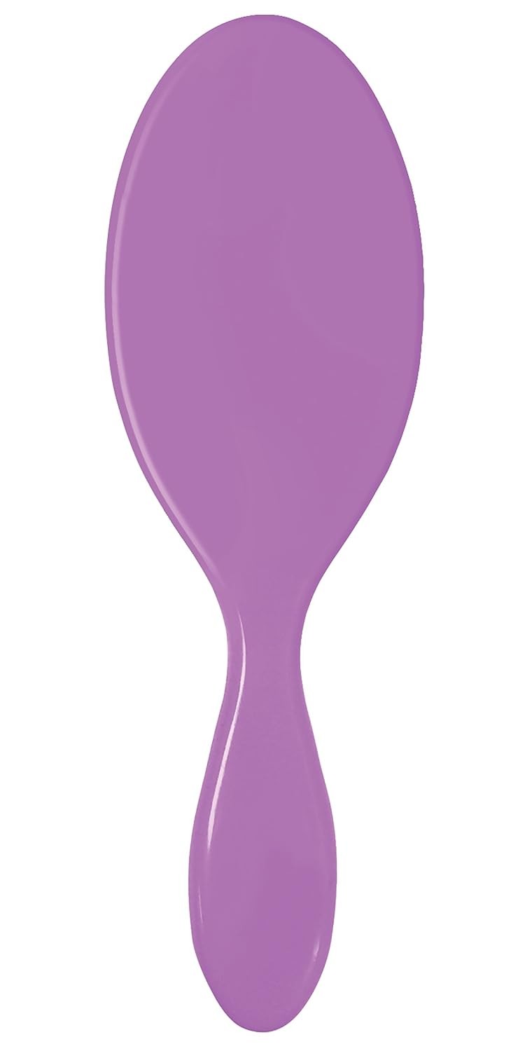 Detangler Hair Brush for Wet & Dry Hair - Gentle Flexible Bristles - Purple