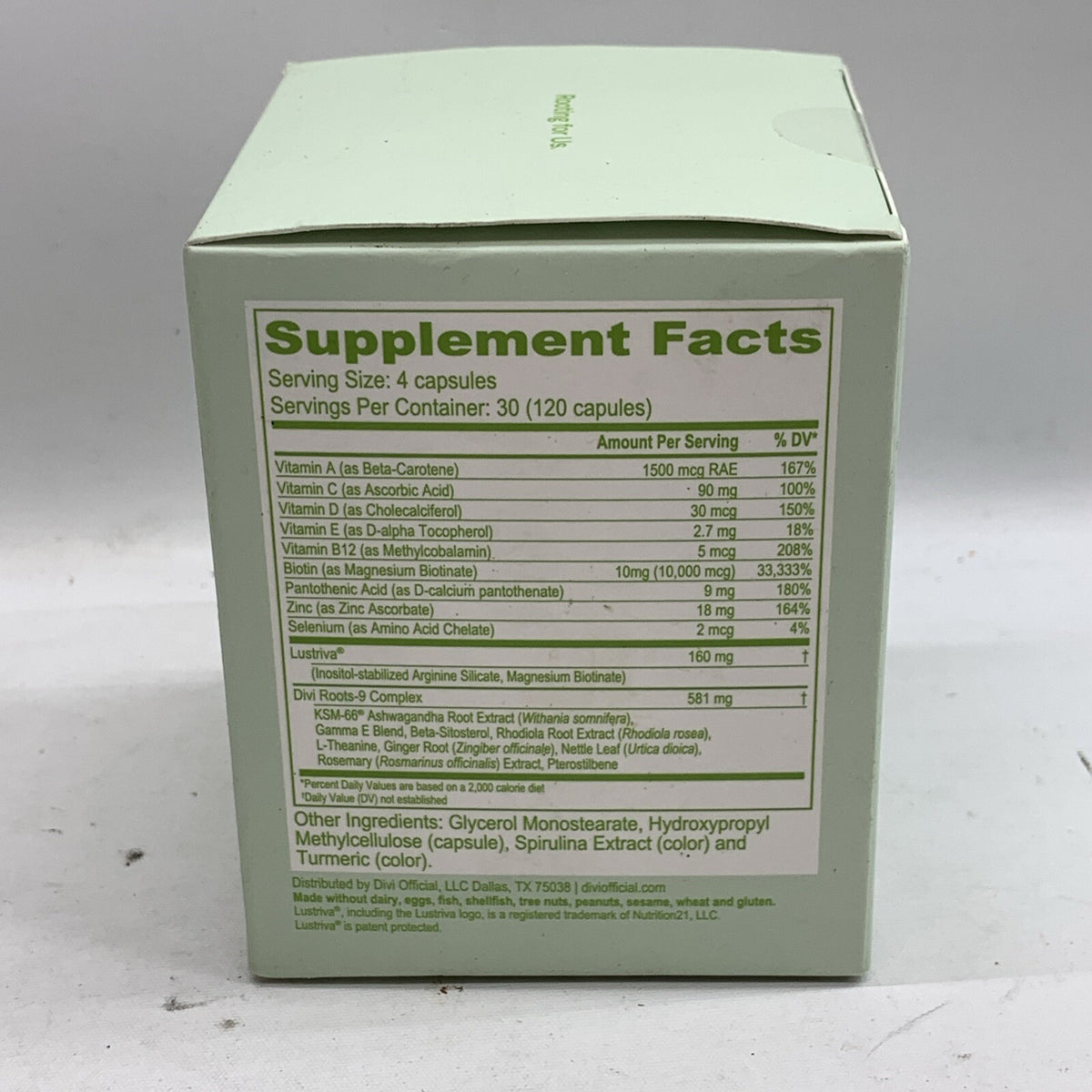 Divi Hair Growth Supplement for Men and Women 120 capsules