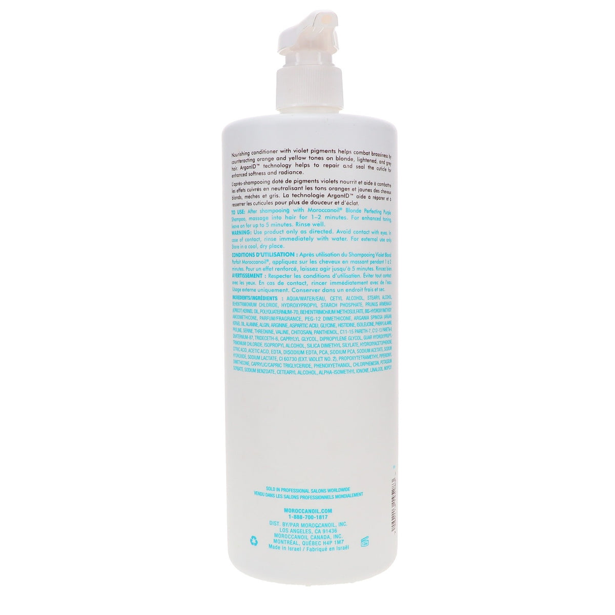 Purple Conditioner for Blonde Hair 33.8 oz - Anti-Brass Nourishing Hair Care