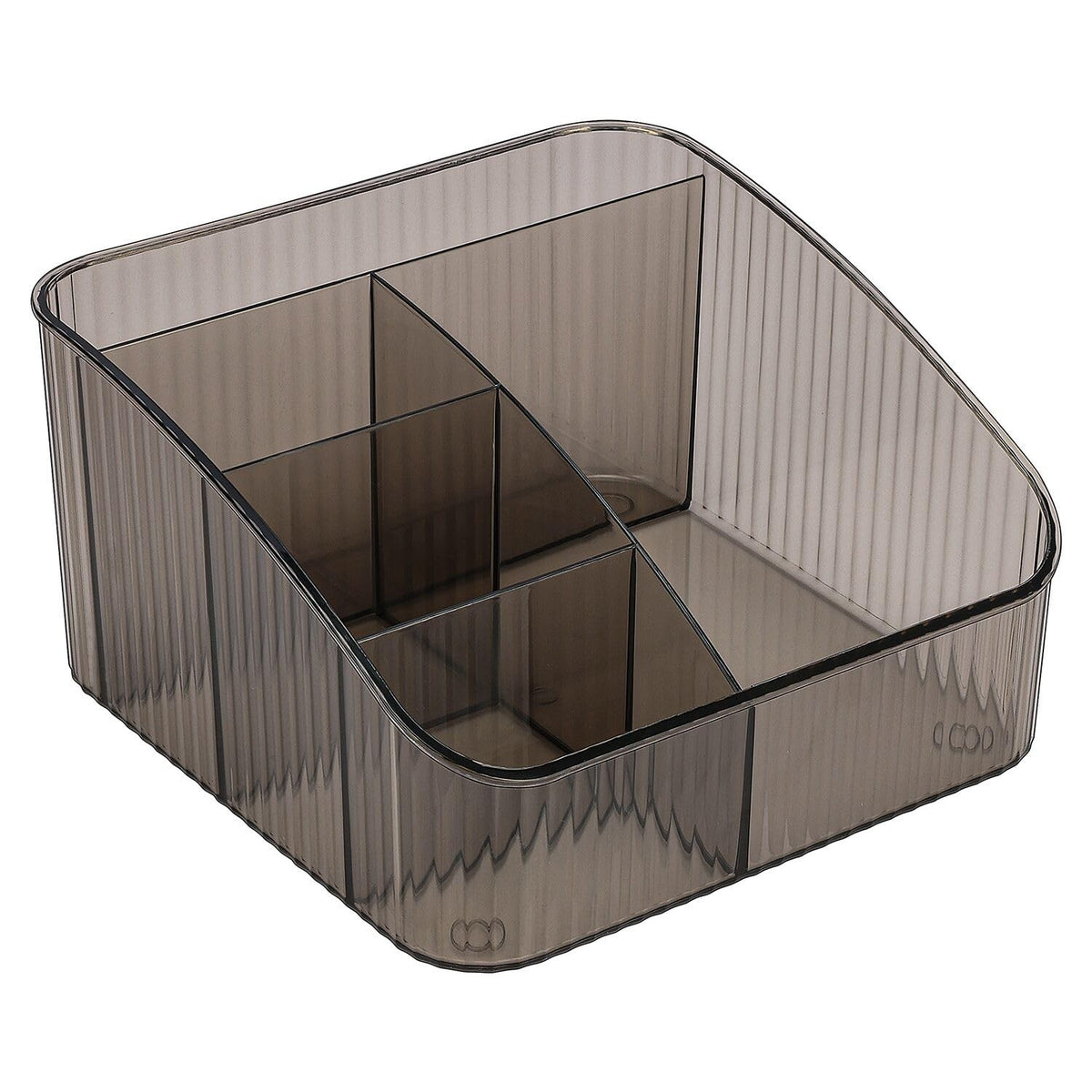 Makeup Organizer 5 Compartments PET Storage Box for Cosmetics & Skincare