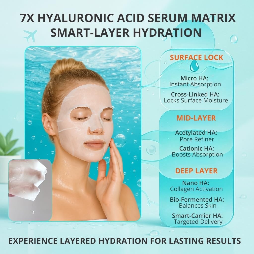 Hydro Boost Face Mask Sheet Set - 20 Pack