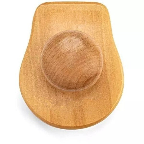 Wooden Scalp Shampoo Brush Massage Detangler with Soft Bristles - 2 Pack