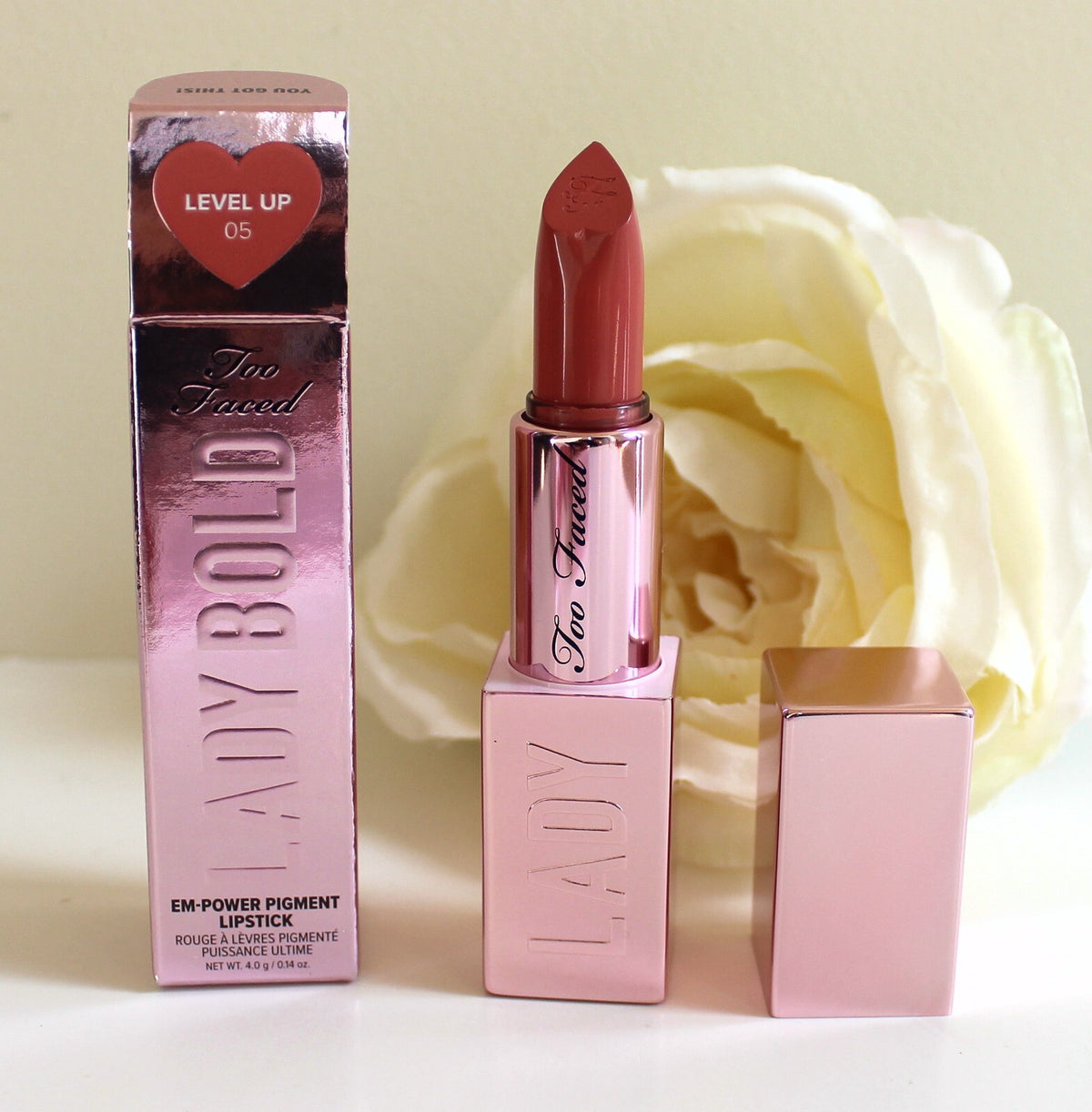 Em-power Pigment Lipstick - Too Faced Lady Bold (0.14 oz) Choose Shade