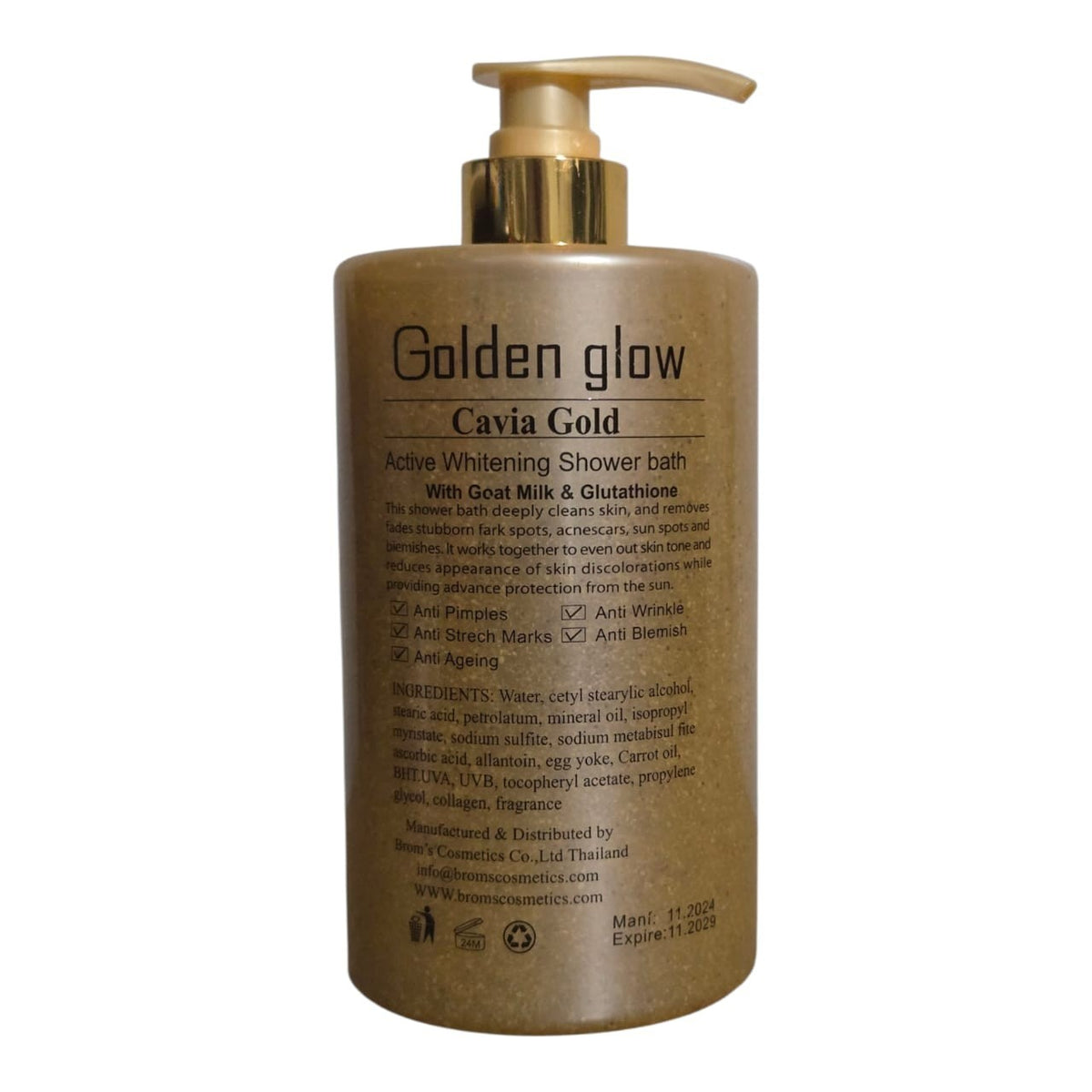 Golden Glow Caviar Gold Brightening Shower Bath 1000ml SPF 55 - Repair & Glow