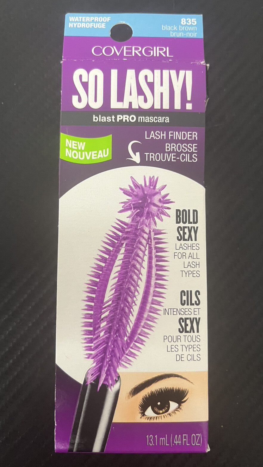2-Pack Waterproof Mascara for Bold Lashes - Black Brown #835