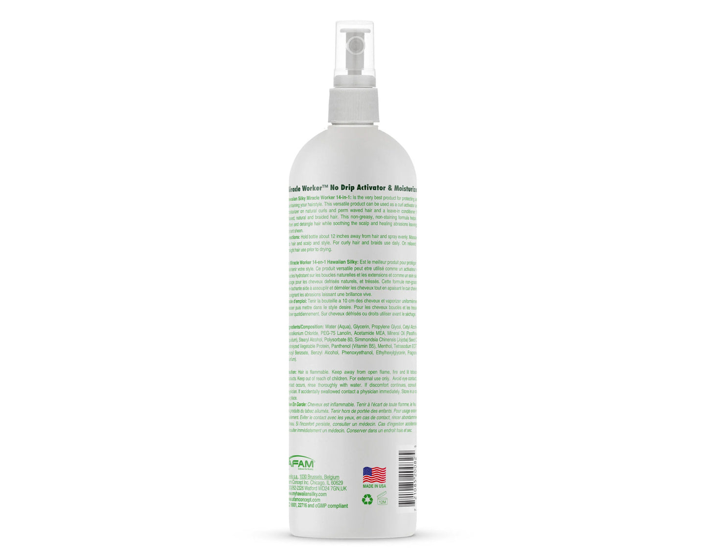 Hawaiian Silky 14-in-1 Miracle Worker Moisturizer Hair Spray - Pack of 2, 16 Fl Oz