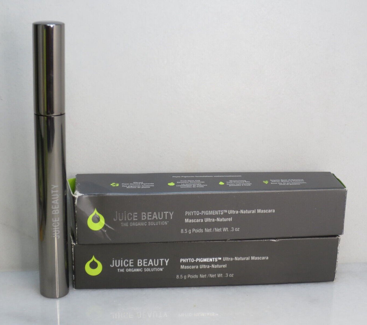 Natural Black Mascara - Phyto Pigment Ultra-Natural, 0.3 oz, Pack of 2