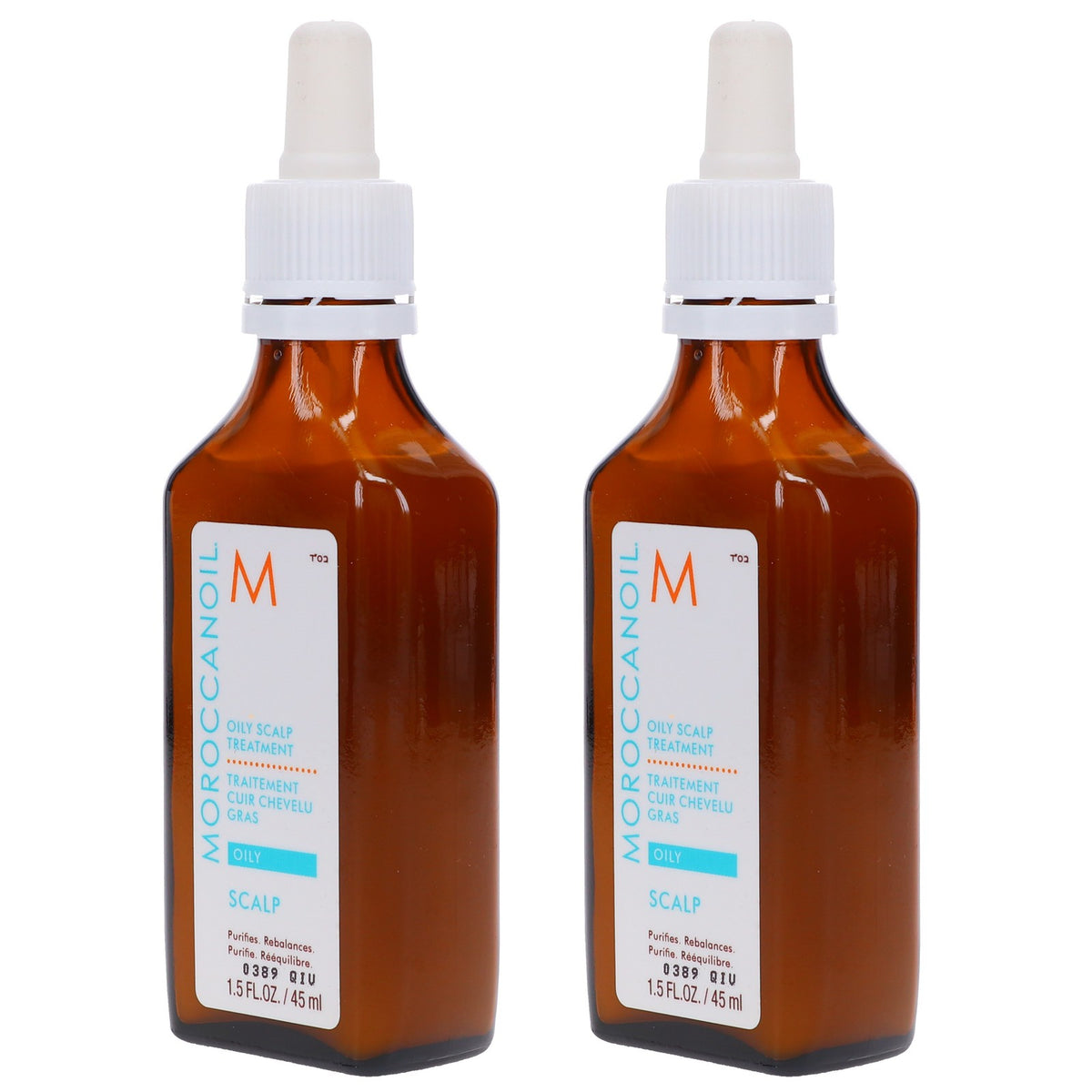 Oily Scalp Hair Treatment 1.5 oz - 2 Pack for Dandruff & Excess Oil Control
