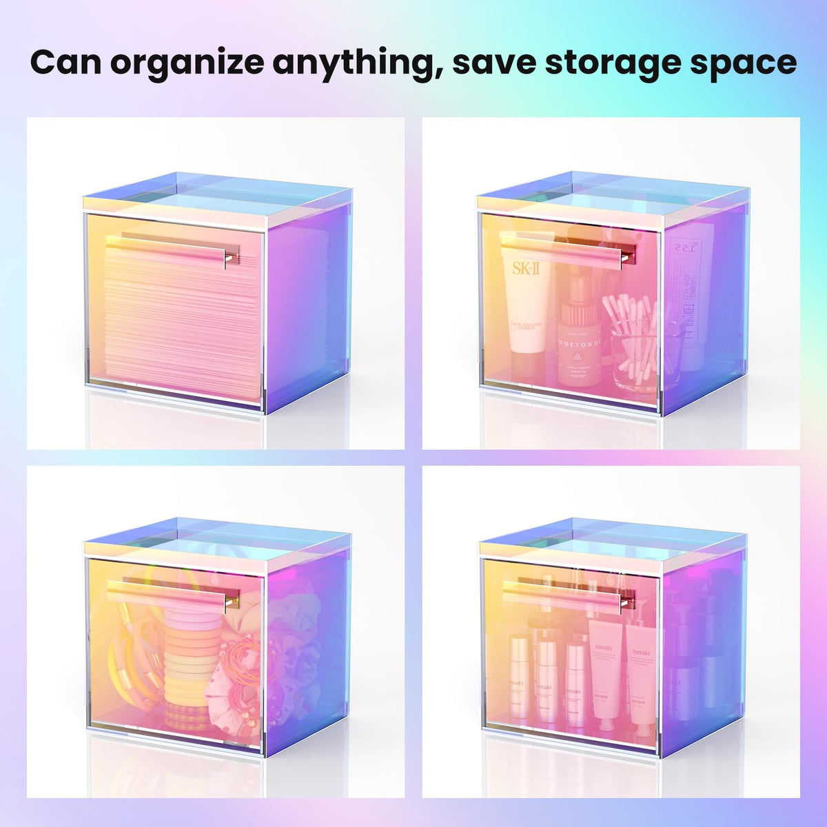 Wall-Mounted Acrylic Towel Storage Box for Disposable Facial Towels