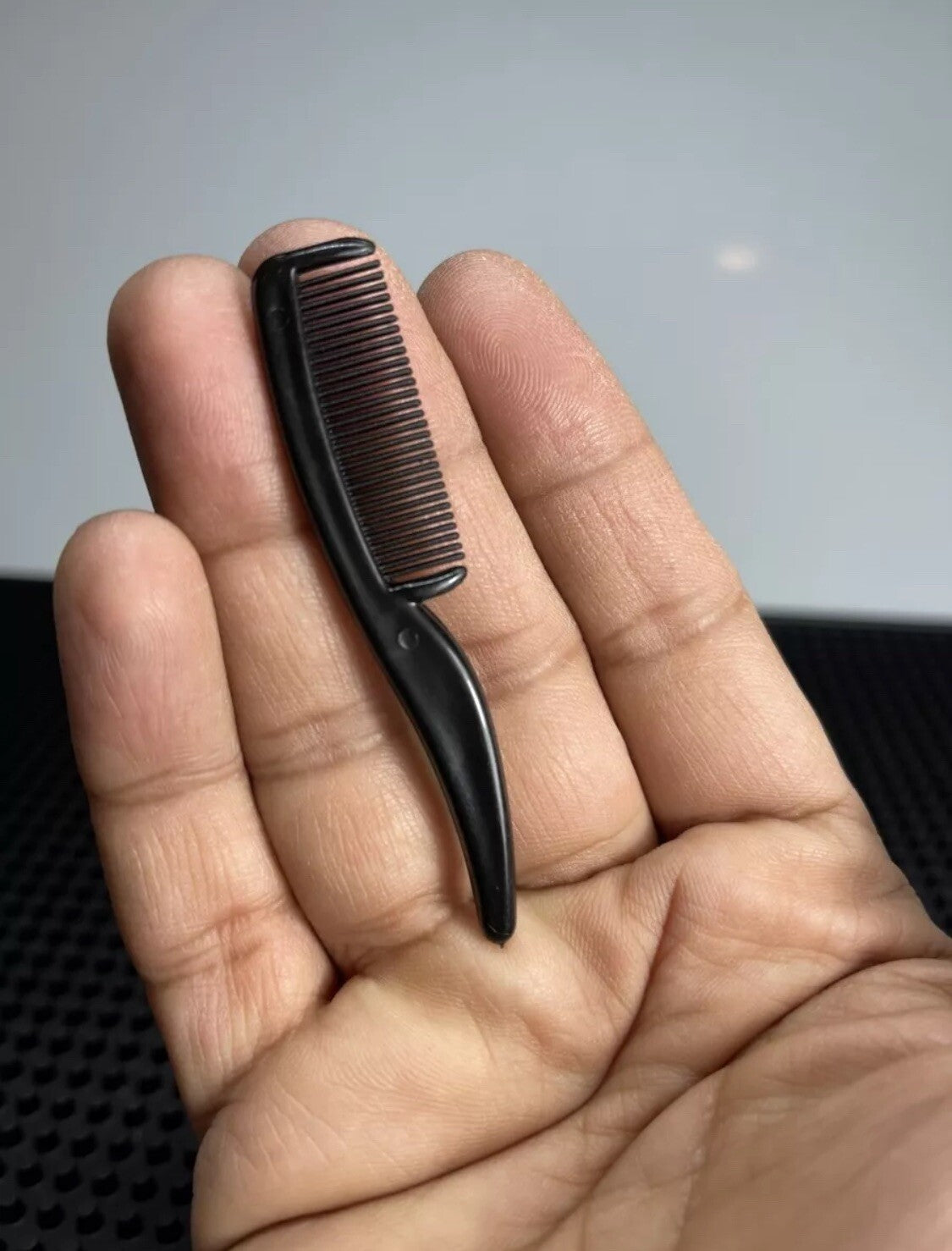 Mini Travel Mustache & Eyebrow Comb Set of 4 - Grooming Tools for Beard & Eyebrows