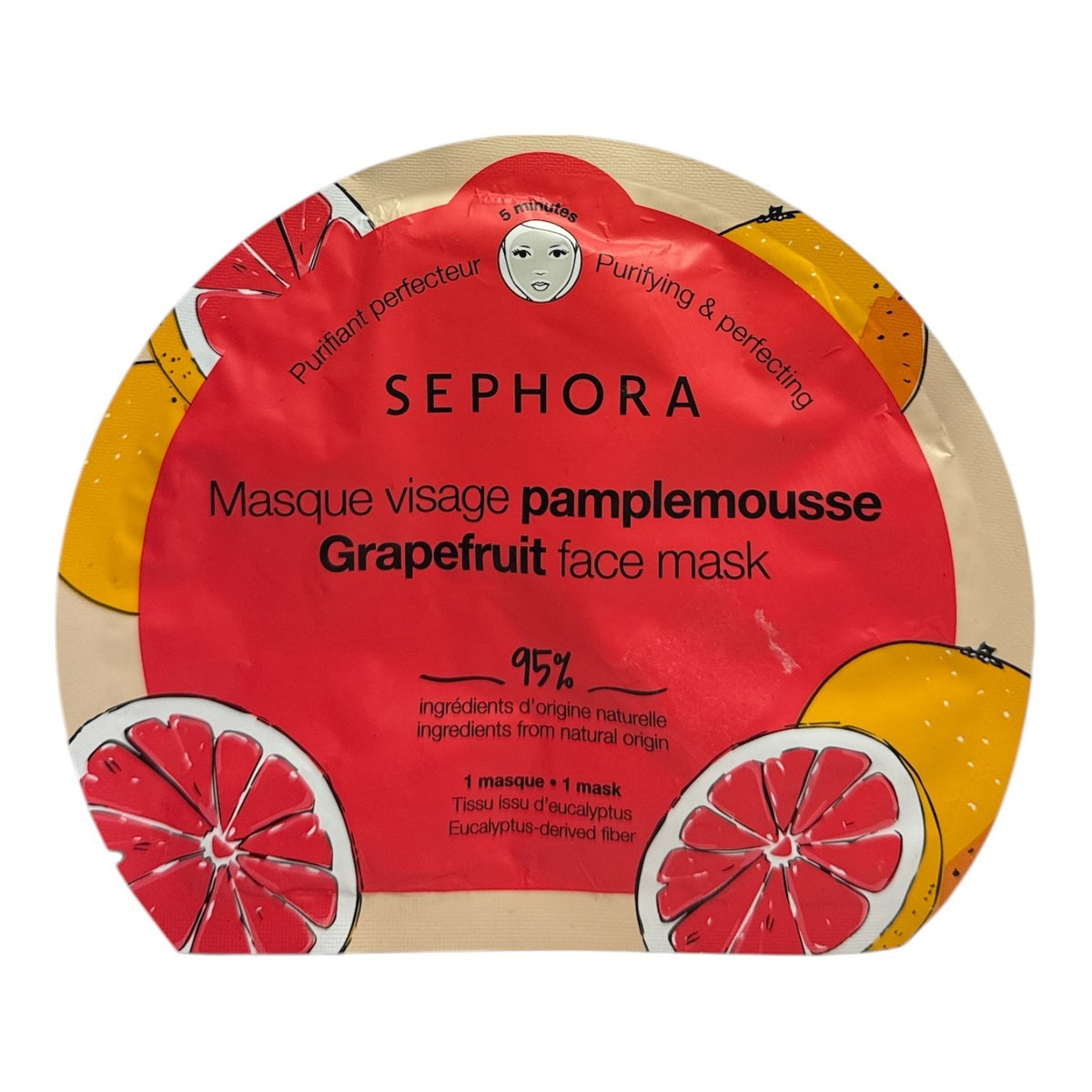 Grapefruit Face Mask (Single Sheet)