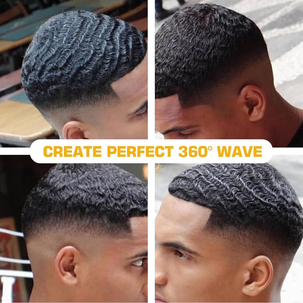 Men's Strong Hold Wave Pomade for 360 Waves Easy Wash Hair Cream