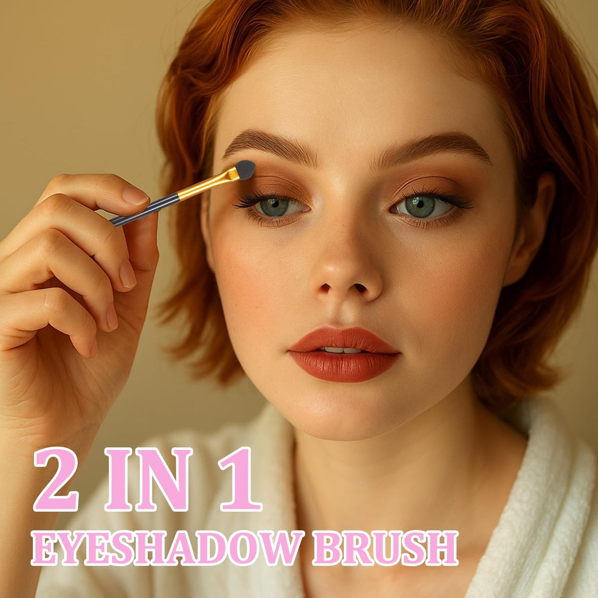 24PCS Double-Ended Eyeshadow Brush Set with Sponge & Concealer Applicator