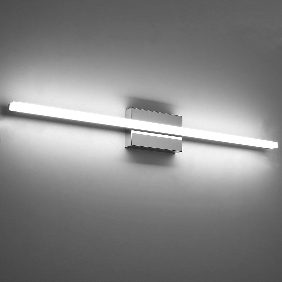 36-Inch LED Vanity Light Bar IP44 Bathroom Wall Fixture 20W Modern Cool White