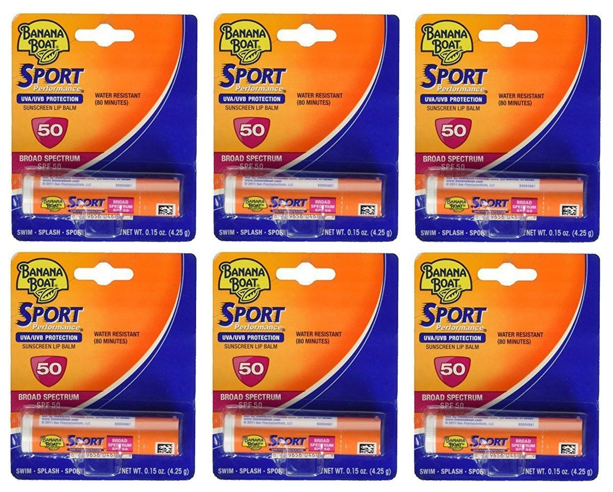 SPF 50 Lip Balm Pack - Moisturizing Sunscreen for Active Wear