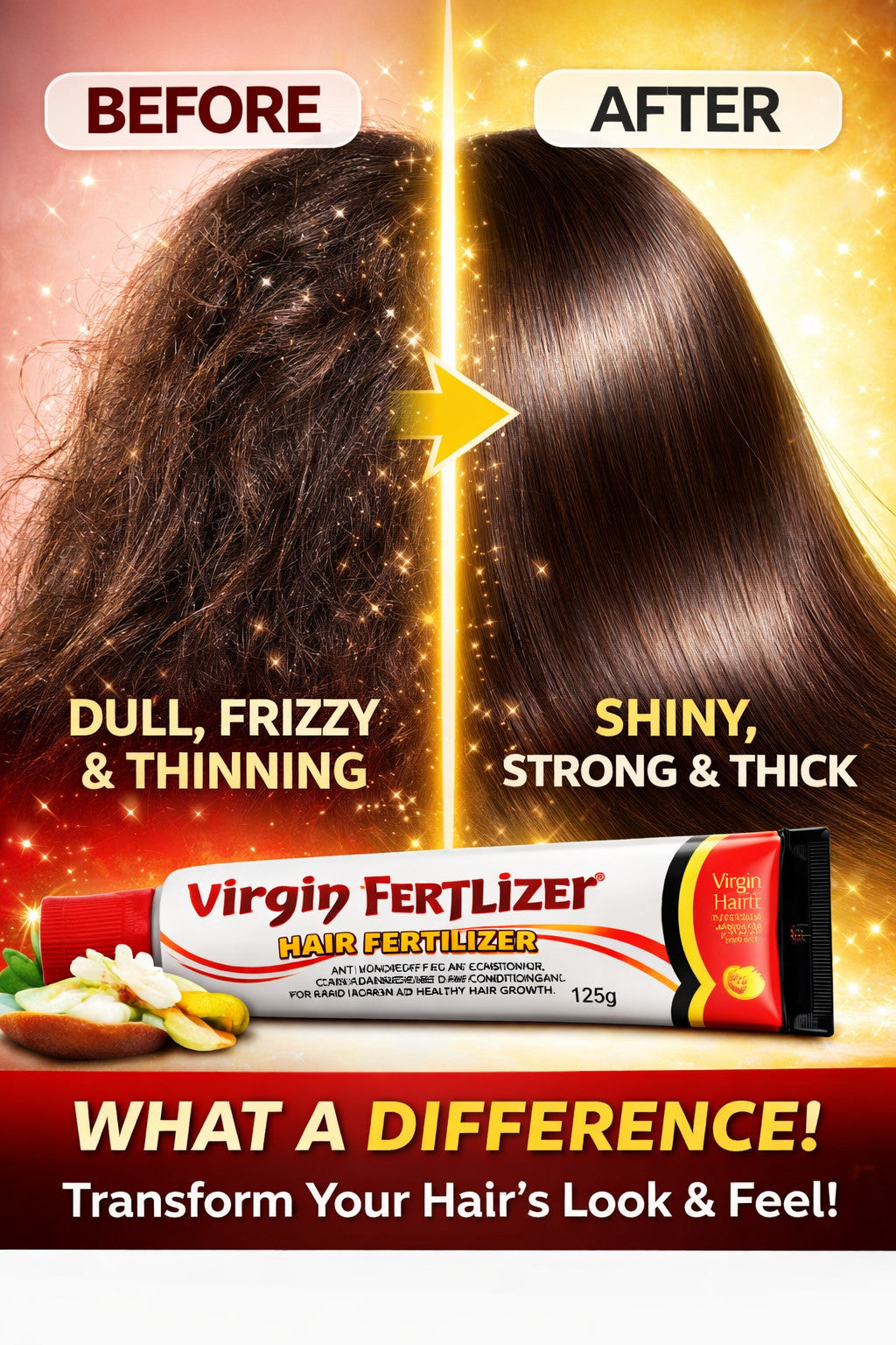 Virgin Hair Fertilizer Conditioning Cream 125g (Pack of 6)