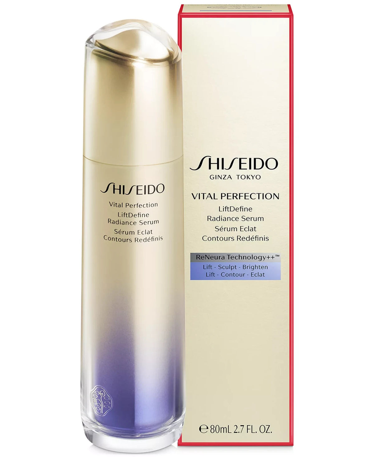 Shiseido Vital Perfection LiftDefine Radiance Serum 80ml - Lifting & Firming Anti-Aging Treatment