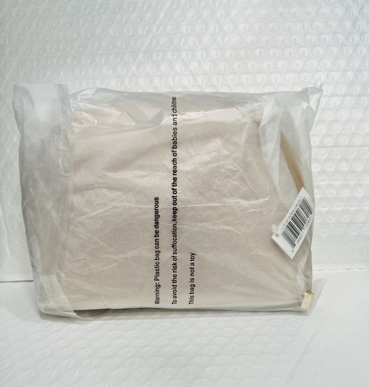 Half Moon Cosmetic Bag Makeup Case Pouch 6x5x2 Inches - Beige