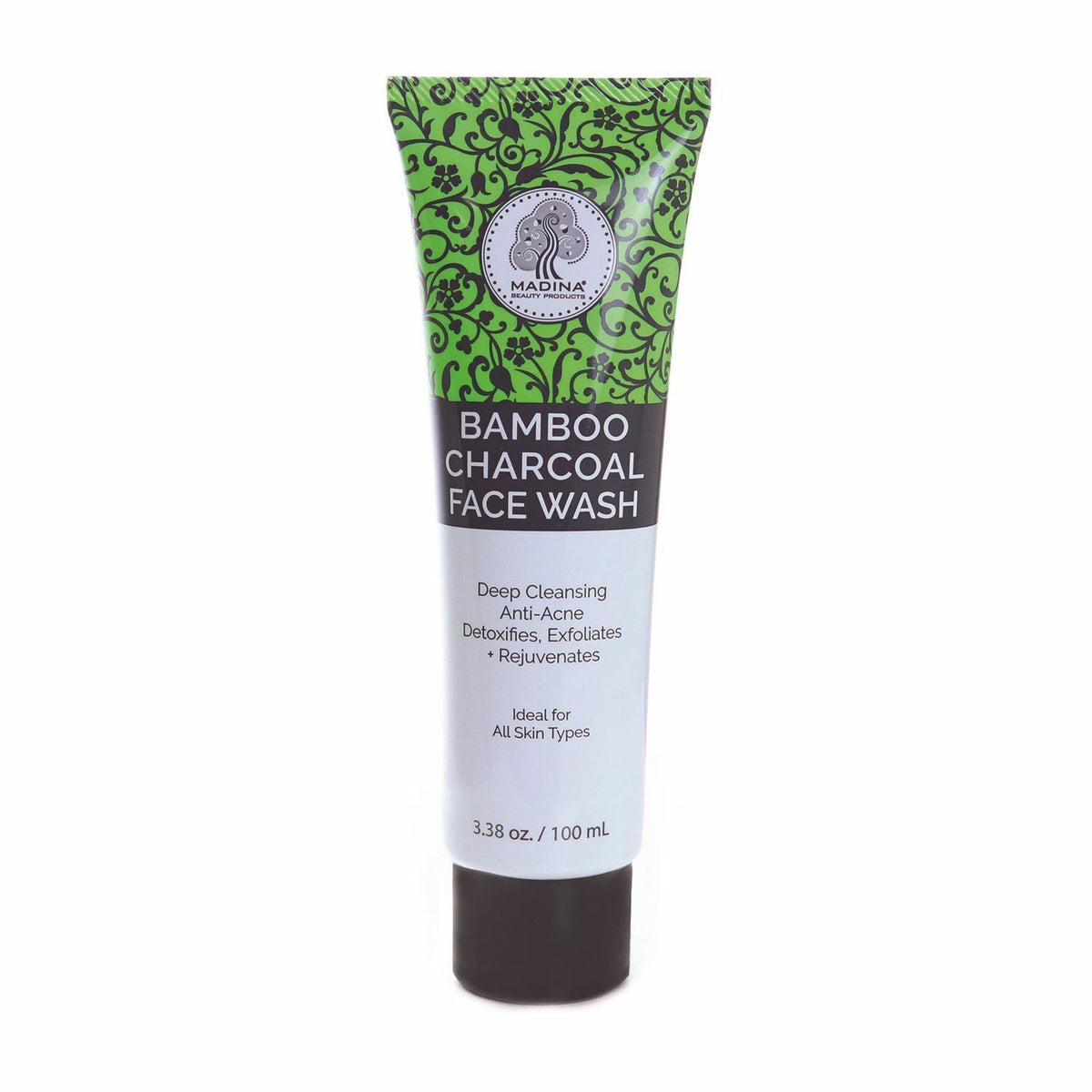 Bamboo Charcoal Face Wash for Oily Skin - Detox & Deep Clean 100mL Pack of 2