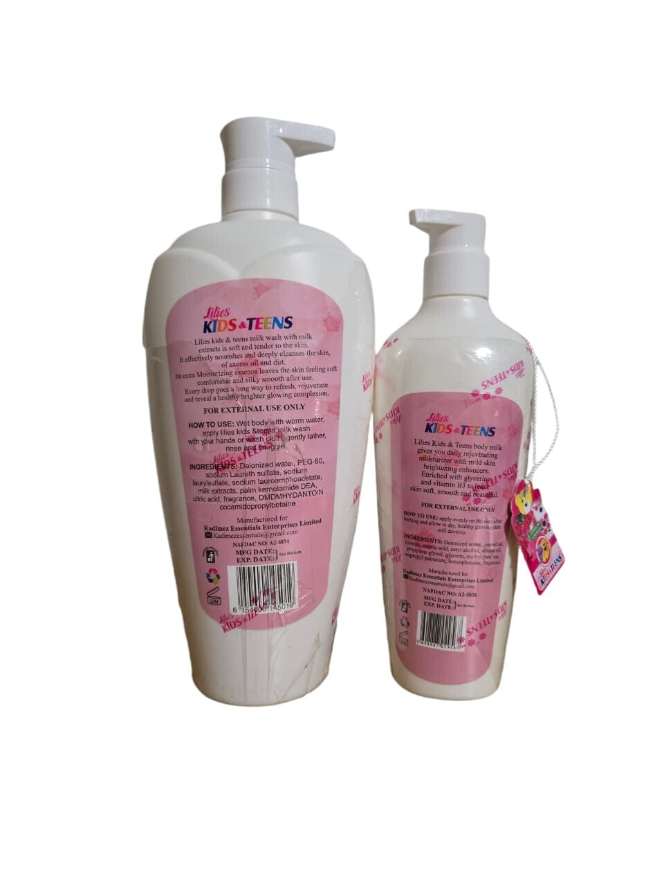 Kids Body Milk, Shower Gel & Soap Set - SPF 15