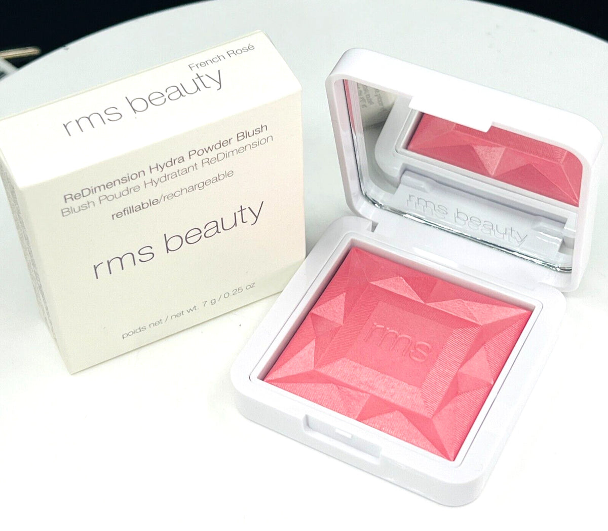 Powder Blush French Rose 7g - Matte Rosy Pink Face Makeup