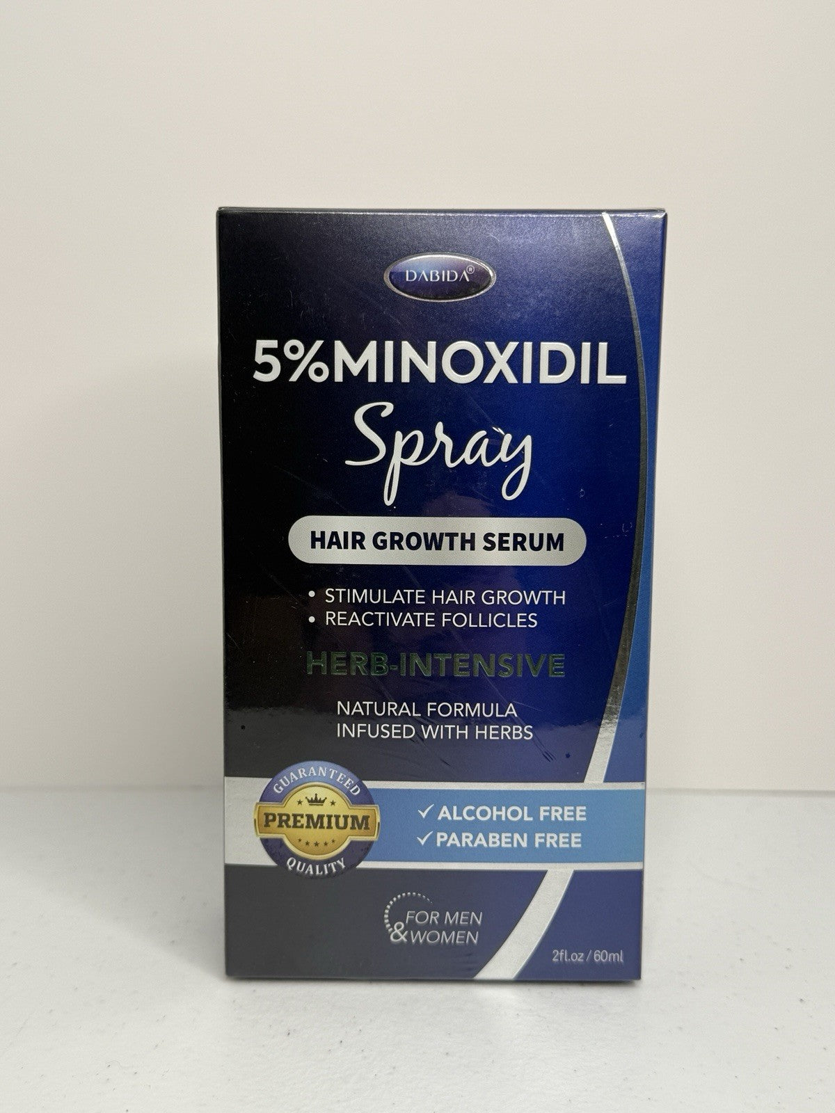 Dabida 5% Minoxidil Hair Growth Spray Kit with Derma Roller 60 ml