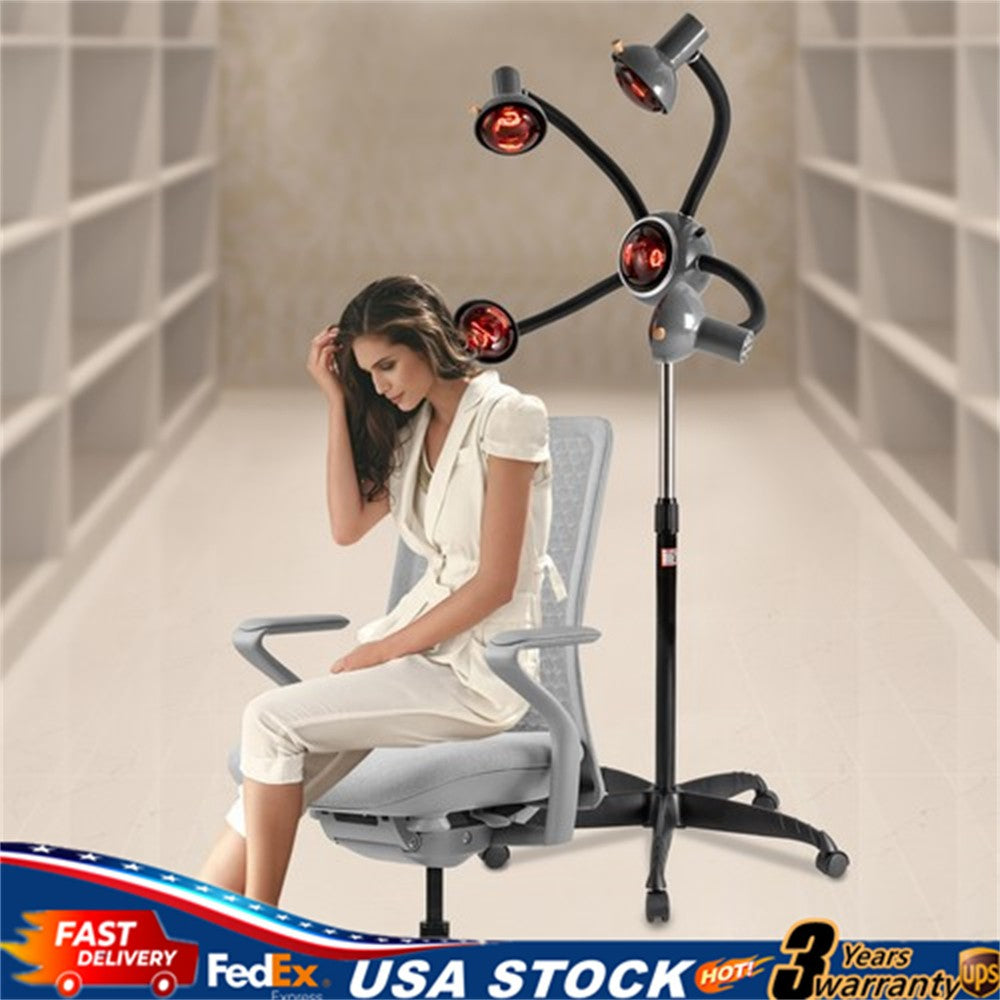 Infrared Hair Color Processor with 5-Heads Salon Hair Dryer Lamp 750W