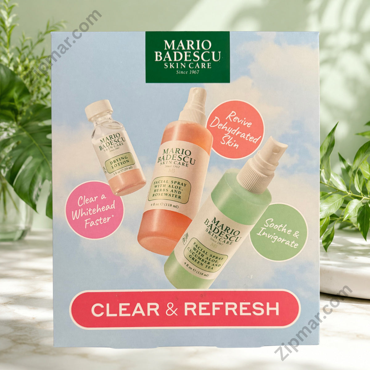 Mario Badescu 3-Piece Skincare Set Facial Mist & Drying Lotion for Blemishes
