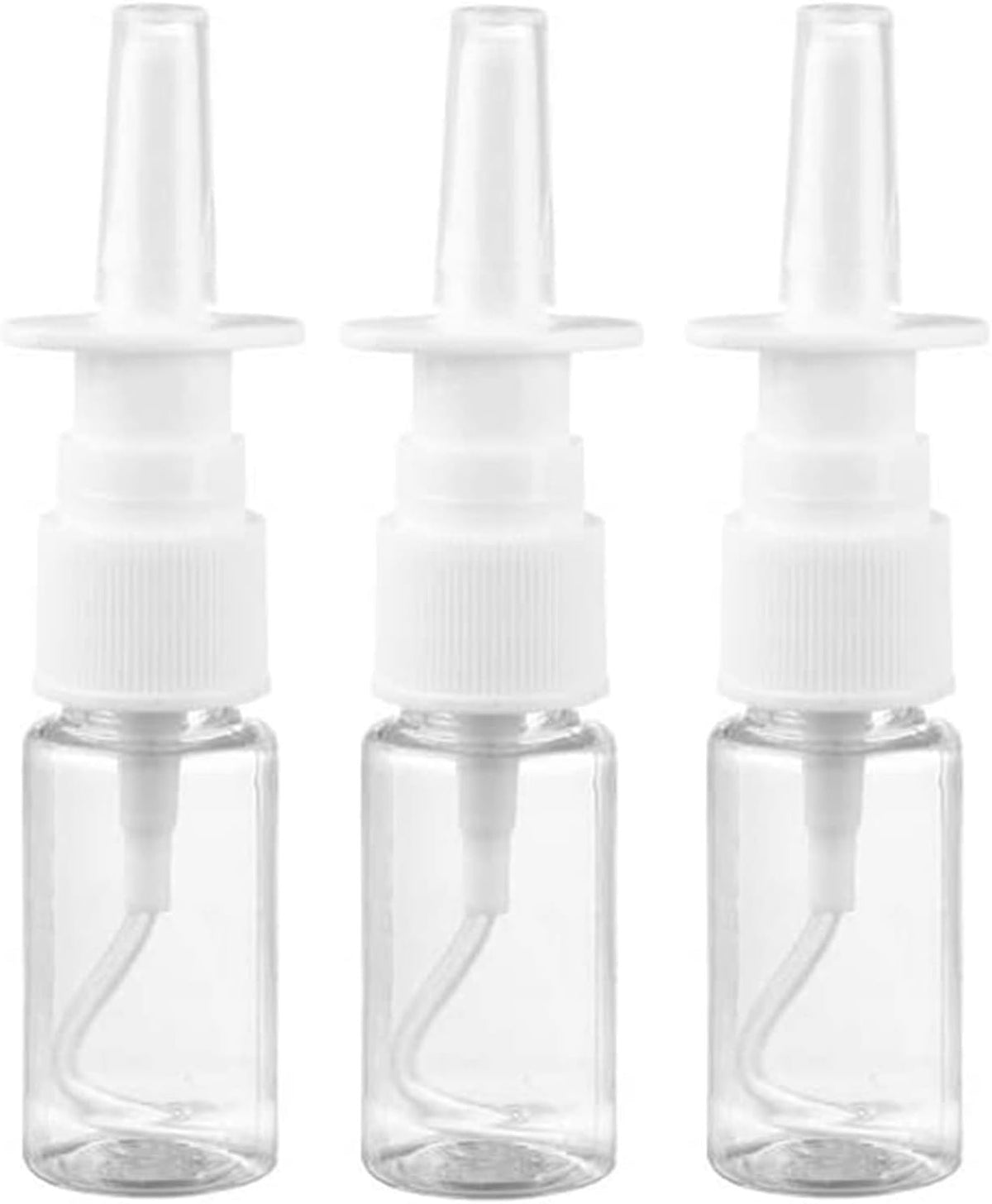 3 Pack Reusable Nasal Spray Bottles - Mist Spray, Leak-Proof, 10ml