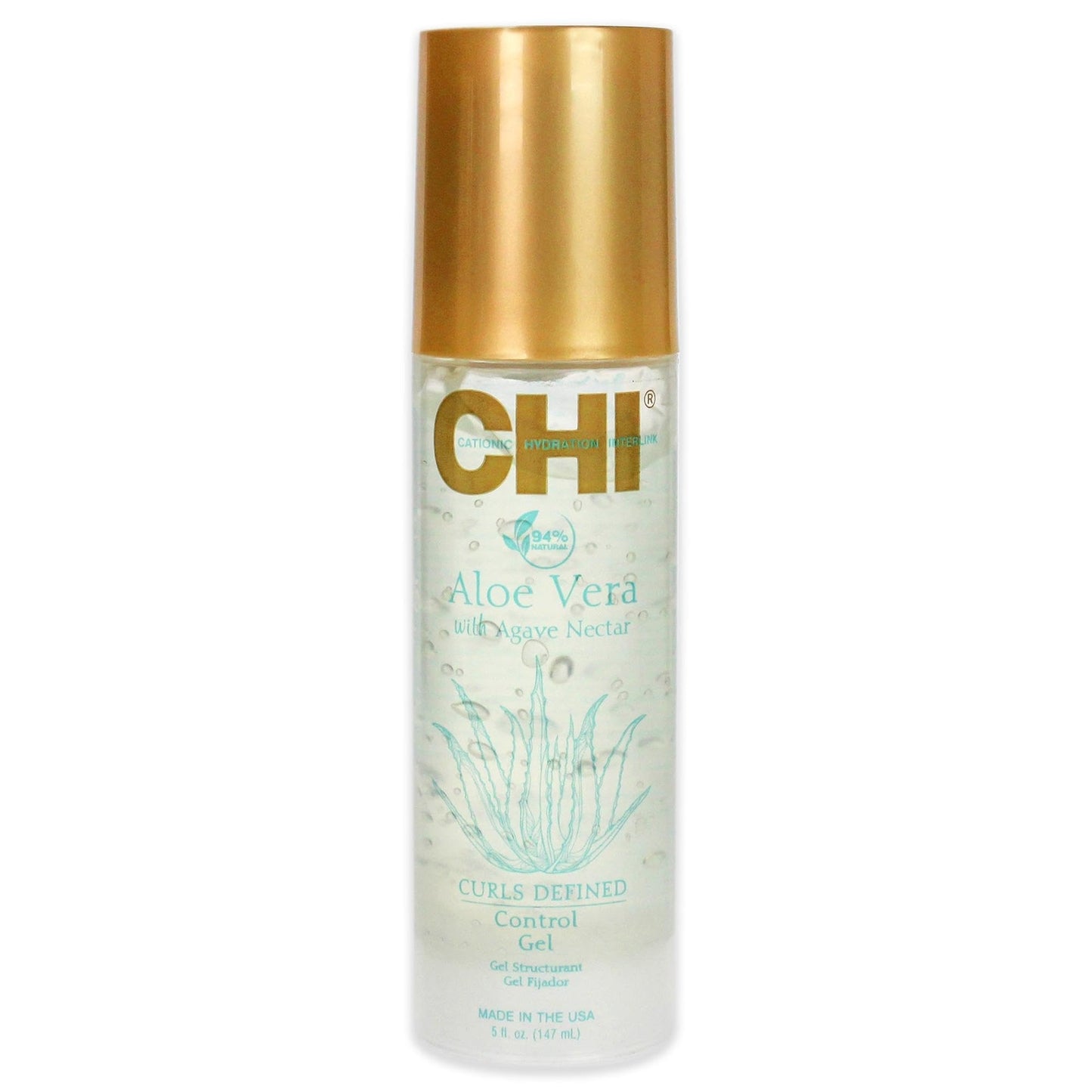 Aloe Vera Curl Control Gel for Defined Hair 5 Fl. oz - Hydrating Styling Gel
