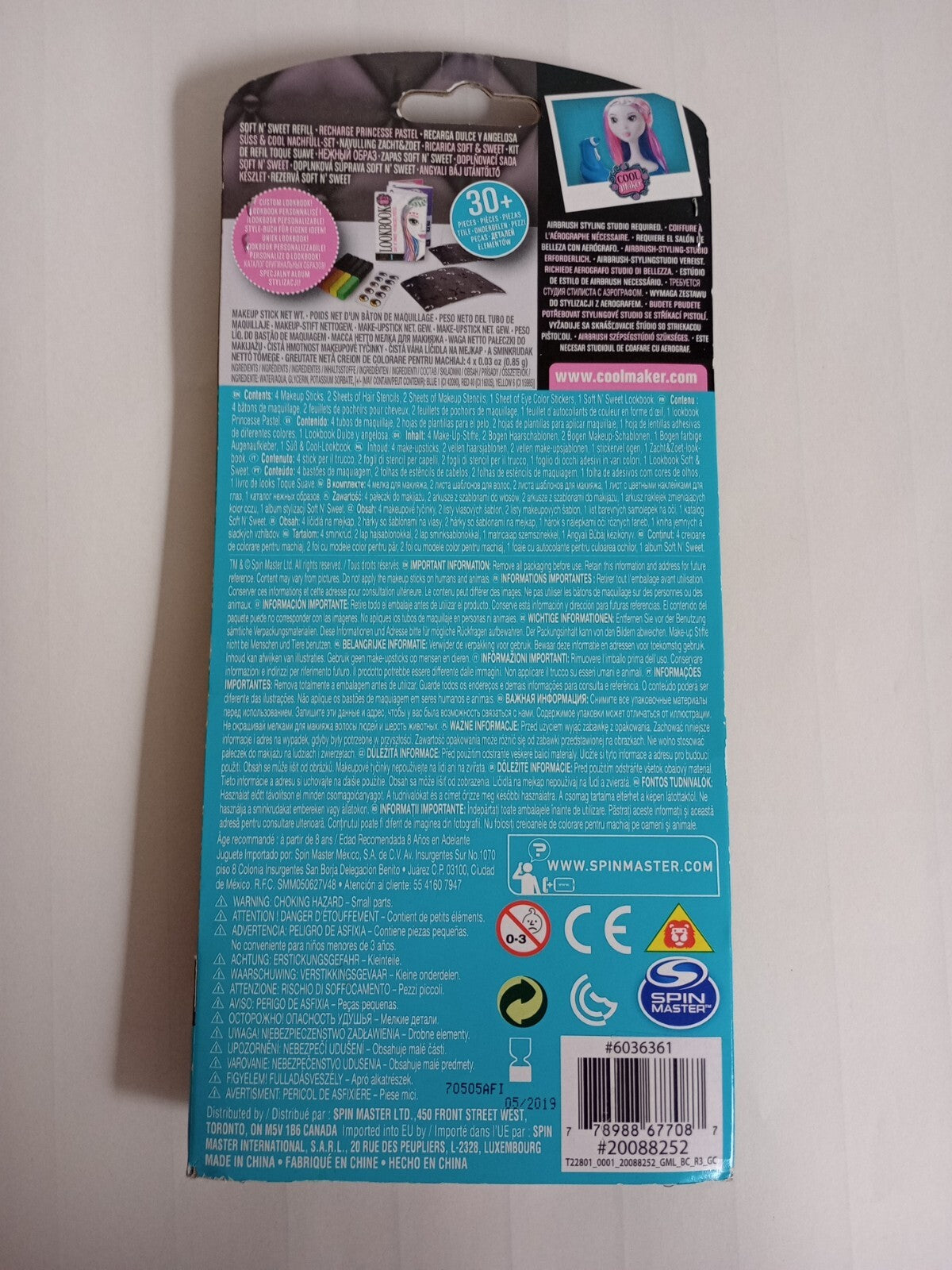 Cool Maker Airbrush Hair and Makeup Refill Pack - Soft 'N Sweet Series 1