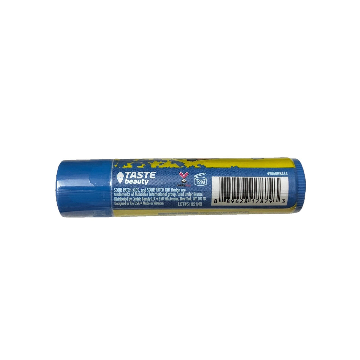 Blue Raspberry Lip Balm Set - Sour Patch Kids Candy Flavored, 4 Tubes