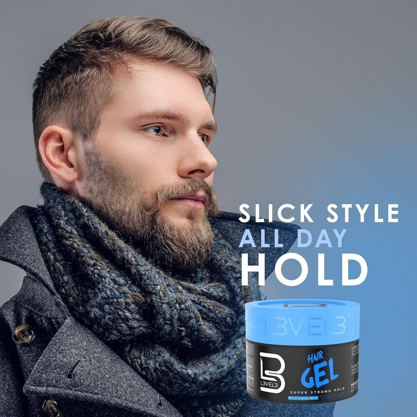 Super Strong Hair Gel with Flake-Free Shine & Volume - 8.45 oz