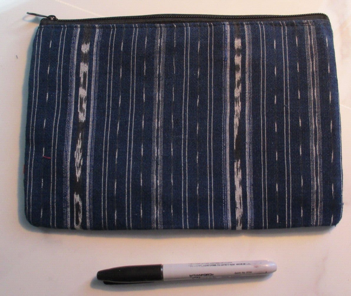 Guatemala Handmade Huipil Wallet - Geometric Cotton Clutch with Removable Strap