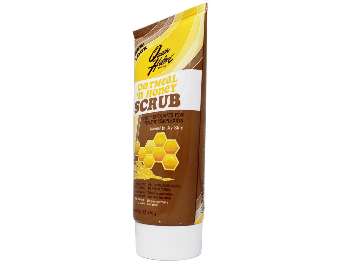 6 Pack Queen Helene Oatmeal & Honey Scrub, Exfoliates for a Healthy