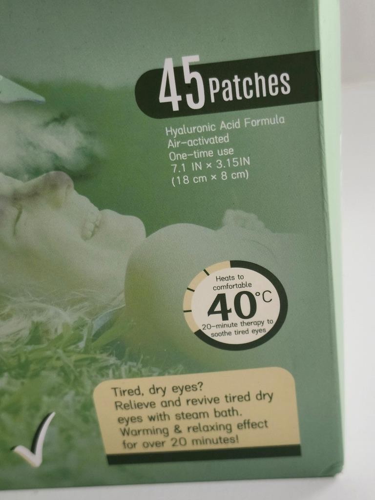 Disposable Steam Eye Masks for Dry Eyes & Relaxation - 45 Pack