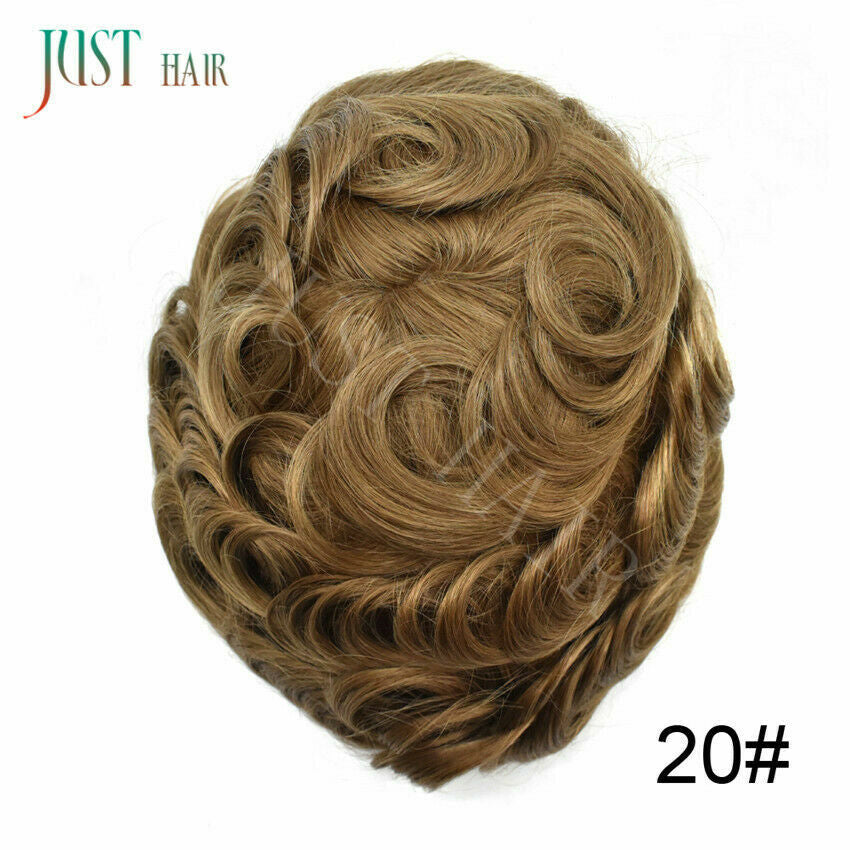 Men's Human Hair Toupee Wigs - Natural-Looking Lace Hair System for Men