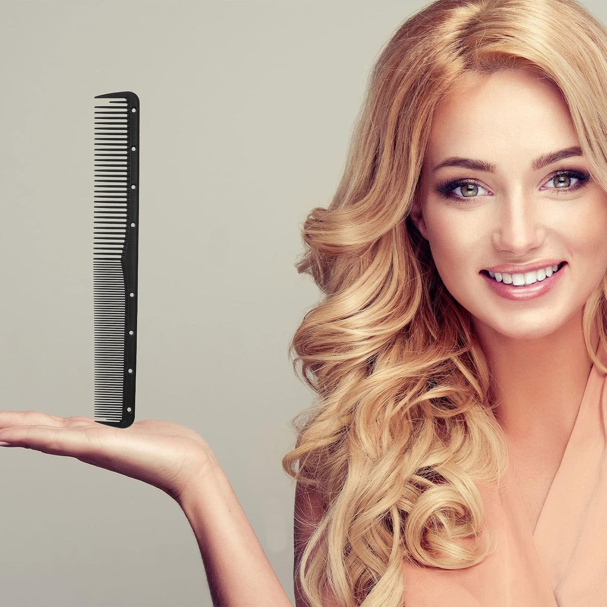 Carbon Cutting Comb Set - 12 Lightweight Salon Hair Styling Tools