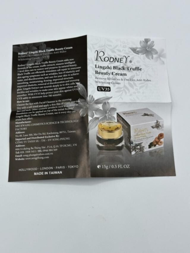 Black Truffle Skin Care Cream for Wrinkles, Discoloration & Firmness - 15g