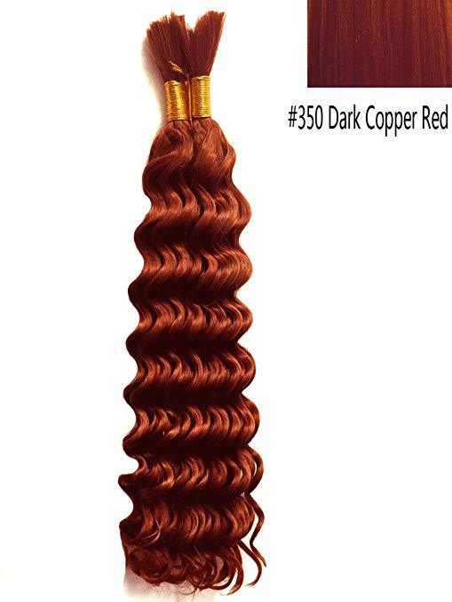 Synthetic Deep Wave Braiding Hair Bulk 18 Inch for Box Braids & Twists